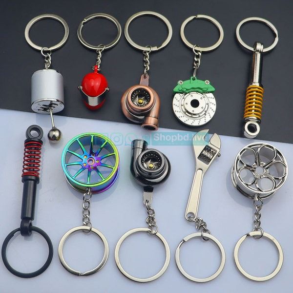 Metal Keychain - Traffic Signal Turbocharged Motorcycle Helmet | Unique Gift for Bike Lovers | Price in BD