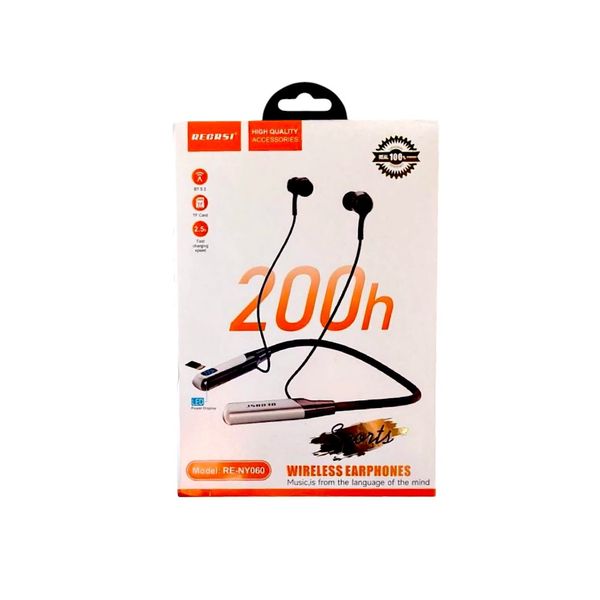 REGRSI RE-NY060 Wireless Earphones – 200h Battery Life | Sport Bluetooth Headset (MC114)