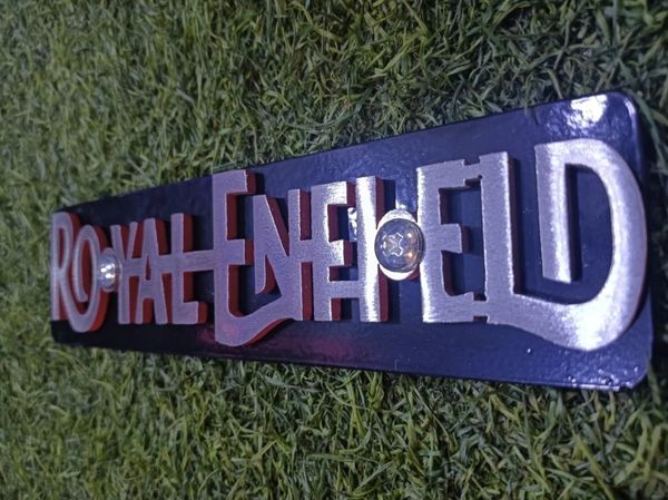 Premium Front Name Plate Board For Royal Enfield All Model