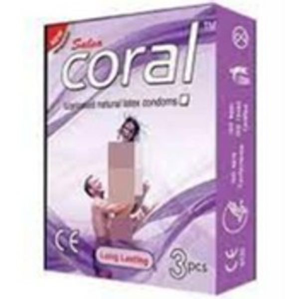Coral Long Lasting Condoms 3pcs