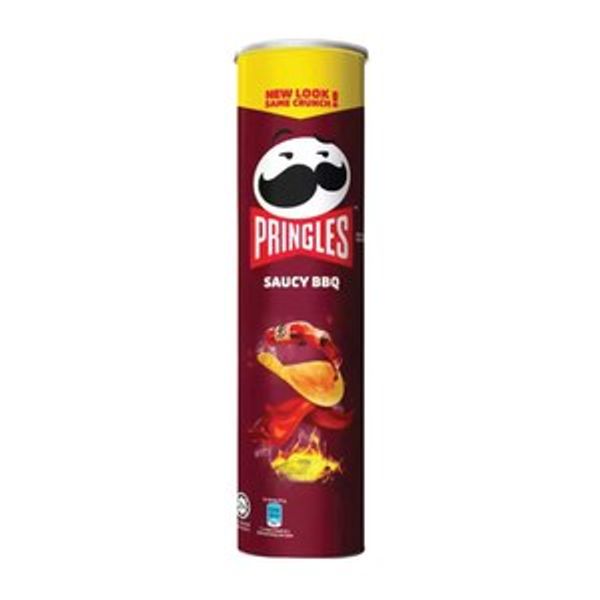 Pringles Saucy BBQ Potato Chips 147gm