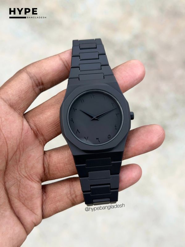Arabic Dial Polycarbon Plastic Lightweight Watch (ALL BLACK)