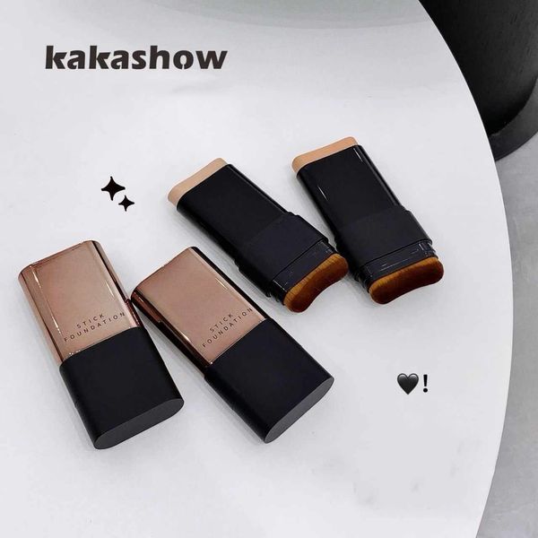 Full Coverage Longwearing Waterproof Kakashow Beautiful Skin Water Light Foundation Stick with Brush
