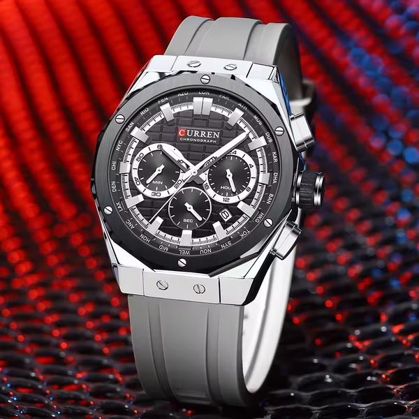 Curren 8464 For Men – Grey