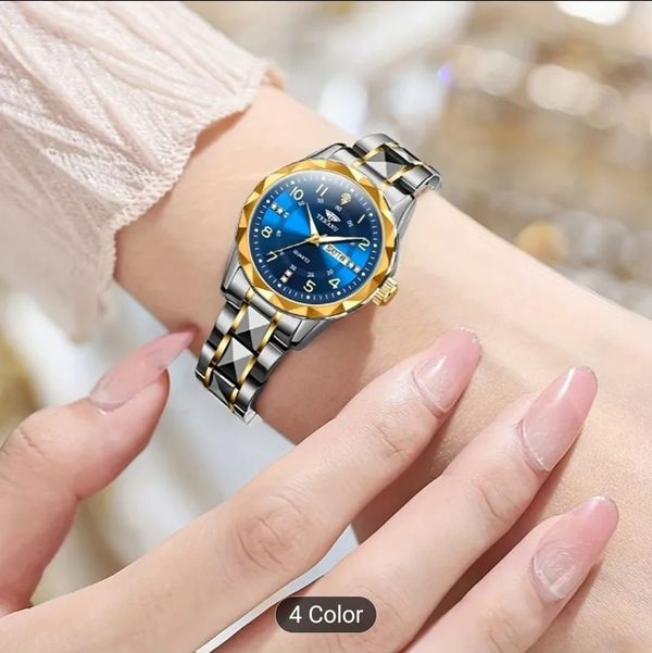 A New Digital Diamond-Shaped Dial Elegant Men'S Quartz Watch - Ipx7 Waterproof Rating Luminous Date And Day Display Alloy Strap - Fashionable And Trendy Versatile For Casual Wear Ideal Gift For Li 38