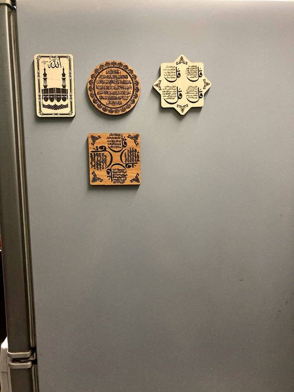 Wooden Fridge Magnet / Home Decor