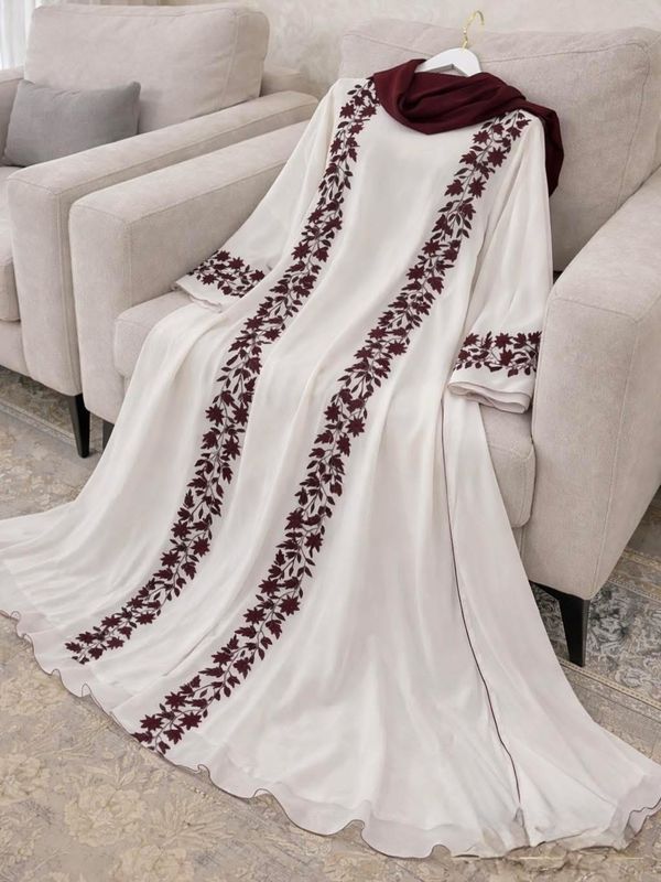 ZINIA ABAYA WHITE