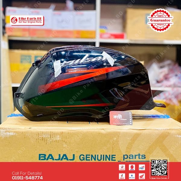 Fuel Tank for BAJAJ Pulser UG7 (Double Disk, Black-Red) bike.