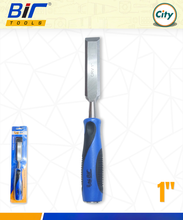 ১ ইঞ্চি বাটাল নন স্লিপ গ্রিপ হ্যান্ডেল আর হ্যামার হেড সহ কাঠের চিসেল কাঠ খোদাই বা শার্প করার সরঞ্জাম