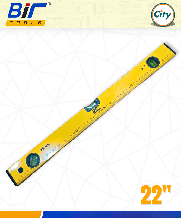 ২২ ইঞ্চি ওয়াটার লেভেল পরিমাপ করা ওয়াটার লেভেলার রুলার উচ্চ নির্ভুলতার স্প্রিট বাবল স্তর ও চৌম্বকীয় প্লেট সহ