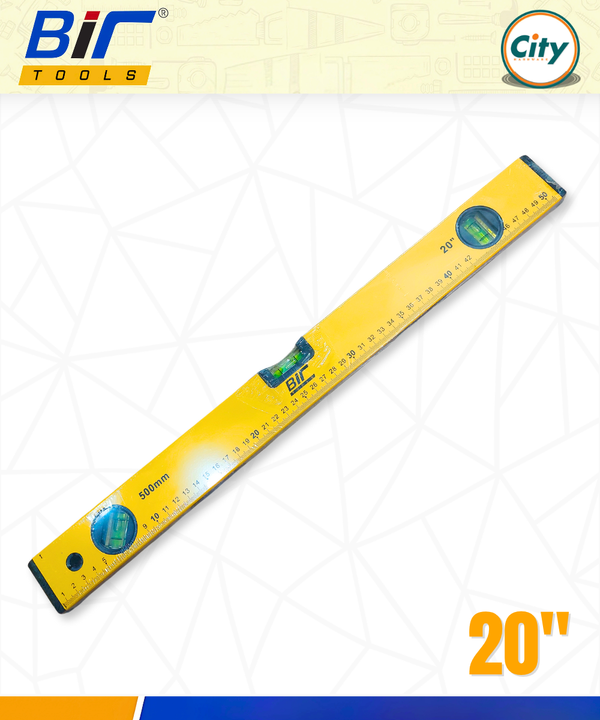 ২০ ইঞ্চি ওয়াটার লেভেল পরিমাপ করা ওয়াটার লেভেলার রুলার উচ্চ নির্ভুলতার স্প্রিট বাবল স্তর ও চৌম্বকীয় প্লেট সহ