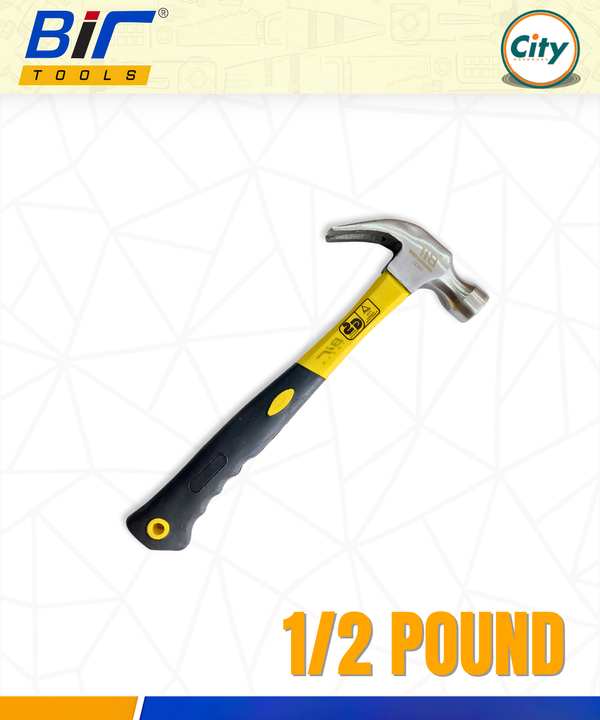 ১ পিস ক্লো হ্যামার হাফ পাউন্ড হাতুড় ফাইবার হ্যান্ডেল সহ হেভি ডিউটি হাতুড়ি