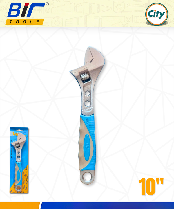 ১ পিস ১০ ইঞ্ছি সেলাই রেঞ্চ হেভি সামঞ্জস্যযোগ্য ক্রোম সফট রাবার গ্রিপ হ্যান্ডেল ৩ ইন ১ স্প্যানারের সাথে বক্স এন্ড হেক্স ফাংশন