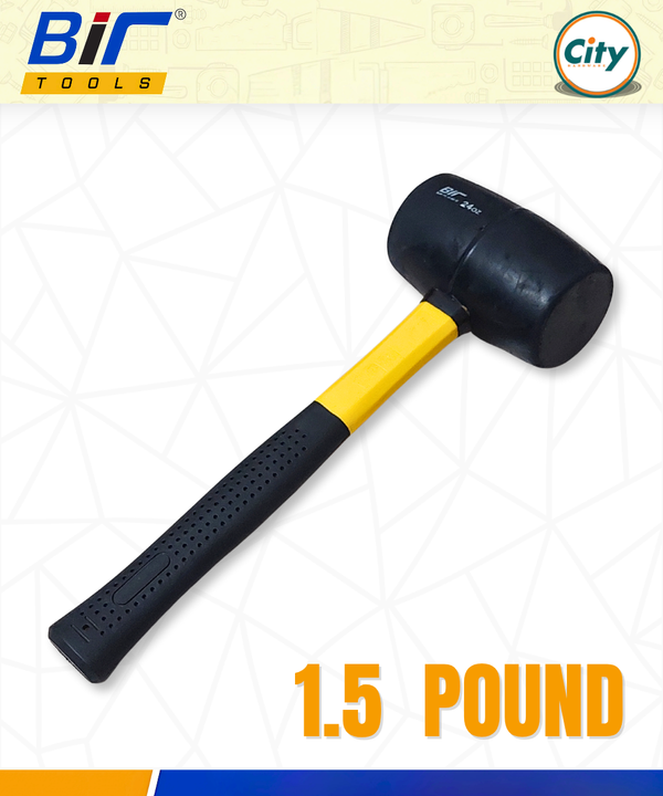 1.5 পাউন্ড হেভি ডিউটি রাবার হাতুড় প্রিমিআম মানের Bir Tools