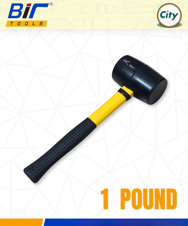 1 পাউন্ড হেভি ডিউটি রাবার হাতুড় প্রিমিআম মানের Bir Tools
