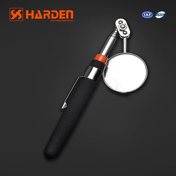 HARDEN Inspection Mirror 175- 490mm, Telescopic Shaft, Hardness Durable Professional Universal Rotation Mini Pickup Mirror; 660248