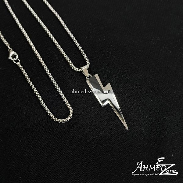 Thunderbolt Charm Pendant (Black Edition)