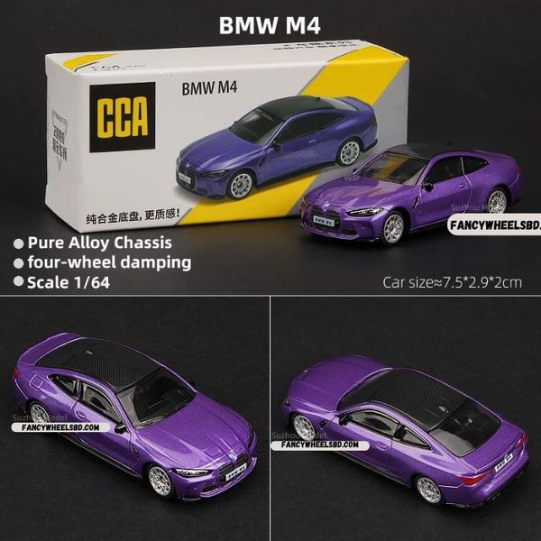 CCA 1:64 BMW M4 Purple Die-Cast Model Car