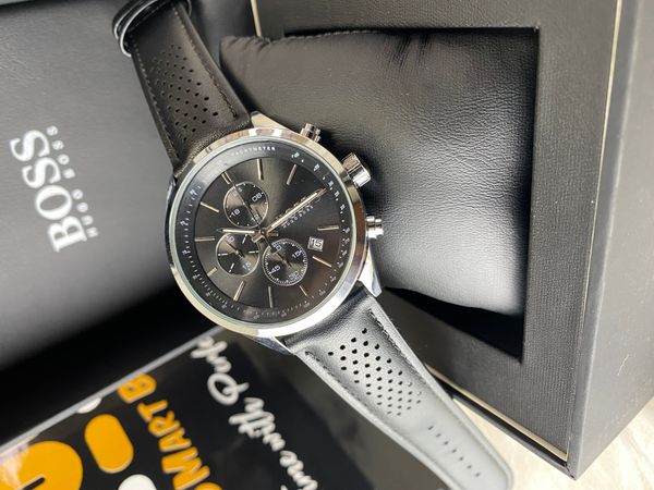 Boss |Active Chronograph |Black strap & Black face