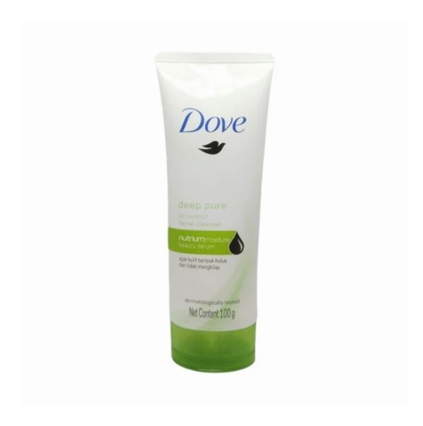 Dove deep pure oil control facial cleanser 100g