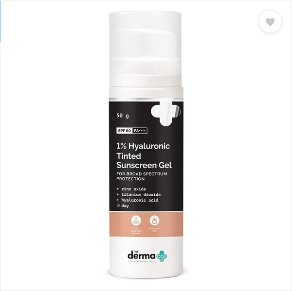 The Derma Co tinted sun gel