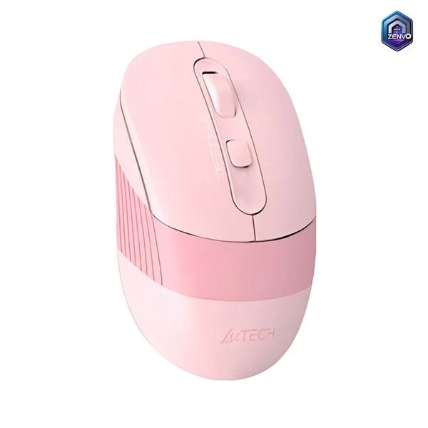 A4TECH FSTYLER FB10CS Silent Multimode Rechargeable Wireless Mouse – Pink Color