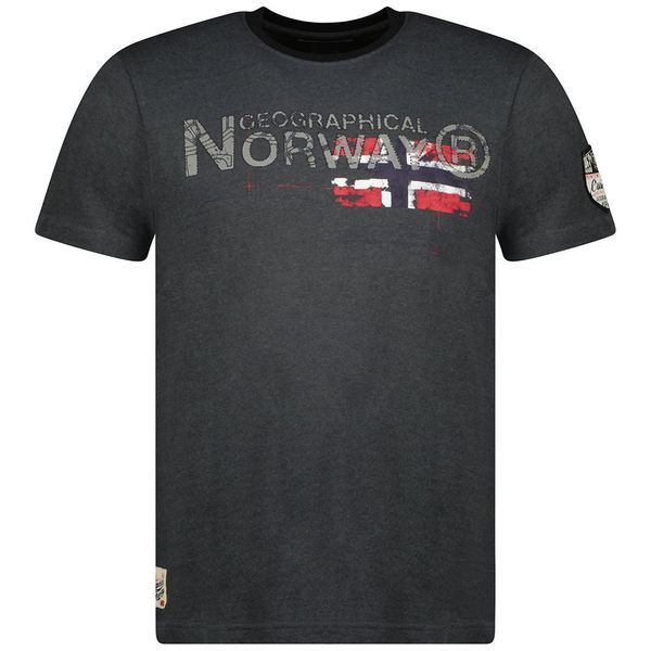 Men - T-shirt Short Sleeve Dark Grey