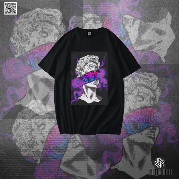 David Smoke Oversized Drop Shoulder T-Shirt – Black