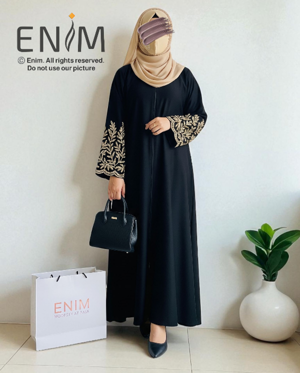 Elegant Black Abaya