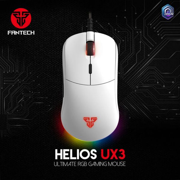 Fantech Helios UX3 Space Edition RGB Gaming Mouse White