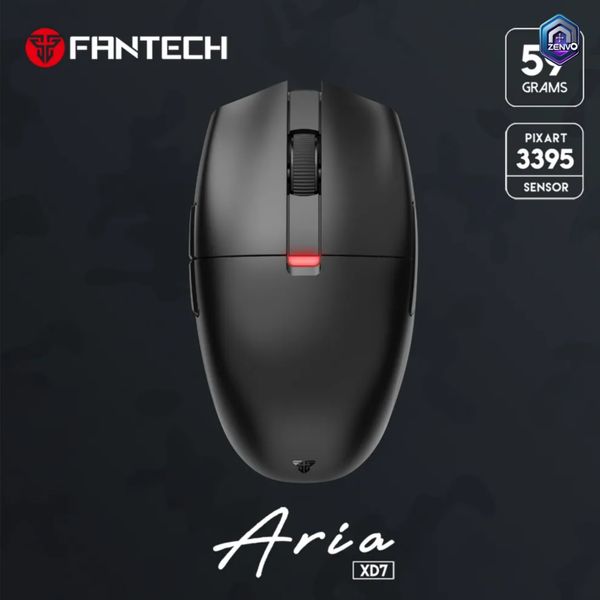 Fantech Aria XD7 Lightweight Wireless Gaming Mouse – Black Color