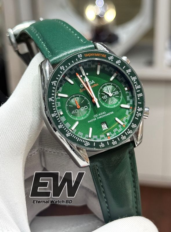 OMEGA SPEED MASTER FULL GREEN BELT