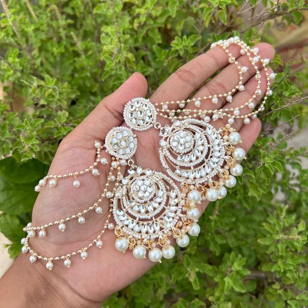 kundan earrings set