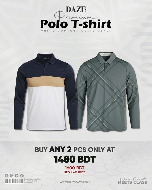 PL29F China Micro Spandex Full Sleeve Polo