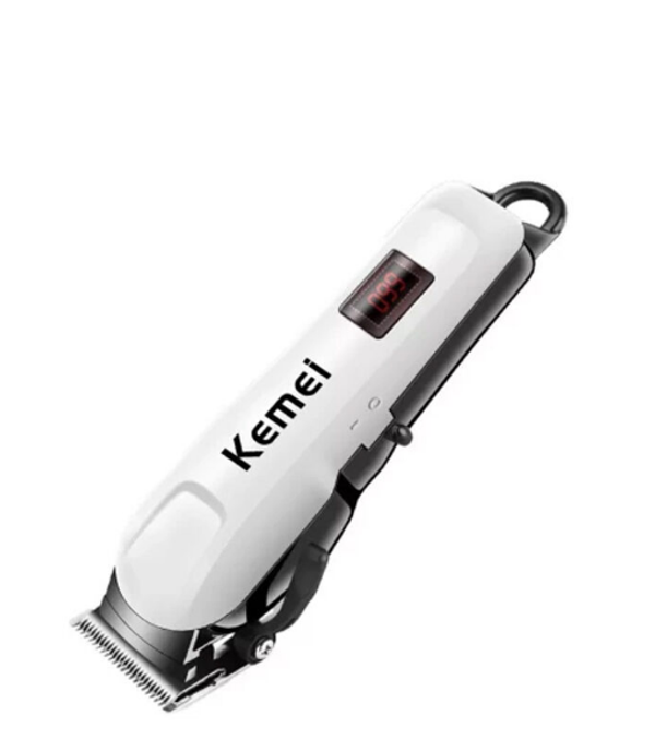 Kemei KM-809A Digital Electric Rechargeable Professional Hair Clipper Trimmer