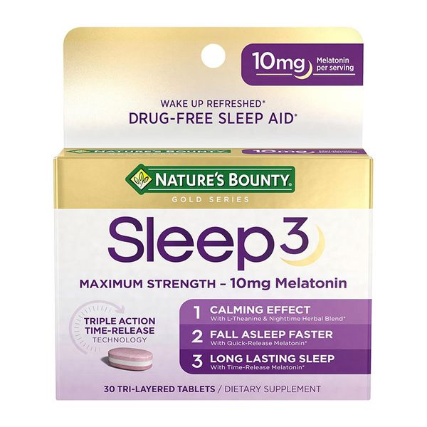 Nature’s Bounty Sleep3 Tri-Layer Melatonin 10mg