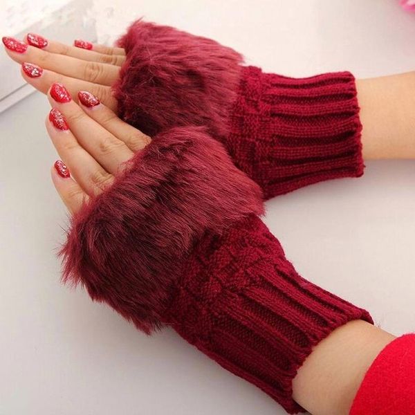 Faux Fur Gloves