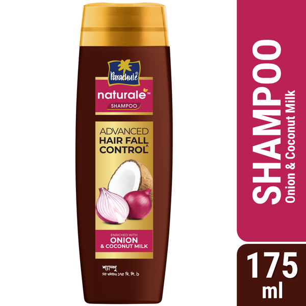 Parachute Naturale Shampoo Onion Advanced Hair Fall Control 175ml (MRP: 240tk)