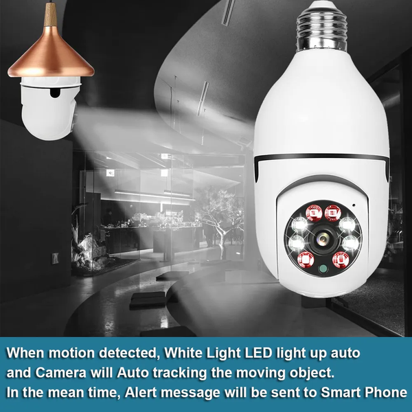 Smart 360° Rotated Security Camera HD 1080P with Two-way Audio, Motion Tracking, and Waterproof Design