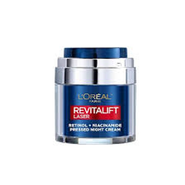 L’Oreal Revitallift Night Anti-Wrinkle Pressed Cream with Retinol + Niacinamide – 48gm