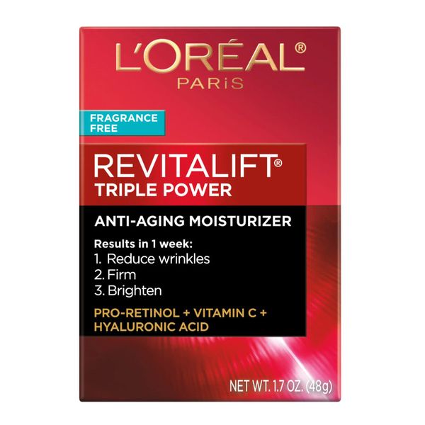 L’Oréal Revitalift Triple Power Anti-Aging Moisturizer Fragrance Free – 48gm
