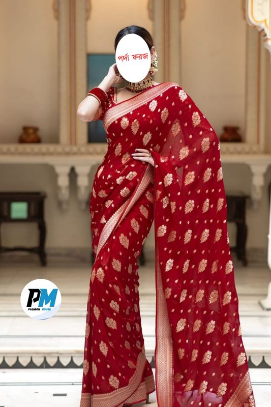 প্রিমিয়াম ধুপিয়ান শাড়ি (ব্লাউজ সহ)