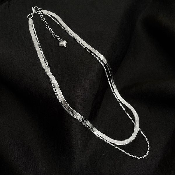 double layer snake bone thin necklace - Image 6