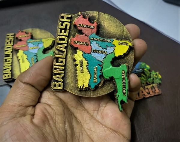 BD Map Fridge Magnet