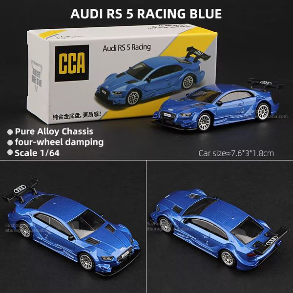 CCA 1:64 Audi RS 5 Racing Blue Alloy Model Car