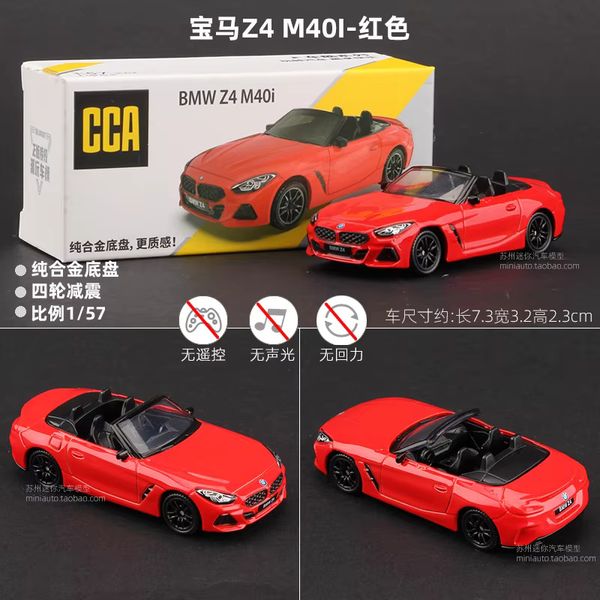CCA 1:64 BMW Z4 M40i Red Alloy Model Car
