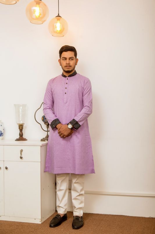Men's majestic Panjabi - Lavender