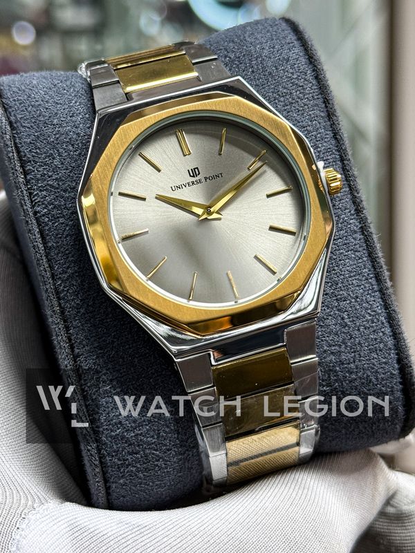 UNIVERSE POINT OCTAGONAL CASE TWO TONE GREY DIAL | UP3949-2496