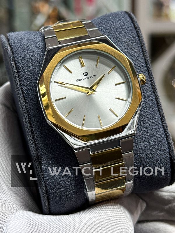 UNIVERSE POINT OCTAGONAL CASE TWO TONE WHITE DIAL | UP3949-2496