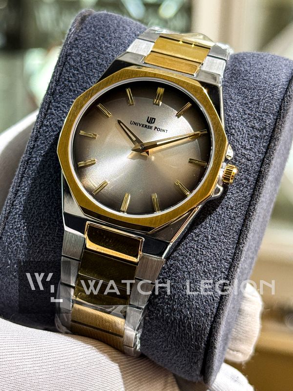UNIVERSE POINT SLIM OCTAGONAL TWO TONE GRADIANT GREY DIAL | UP3949-088B